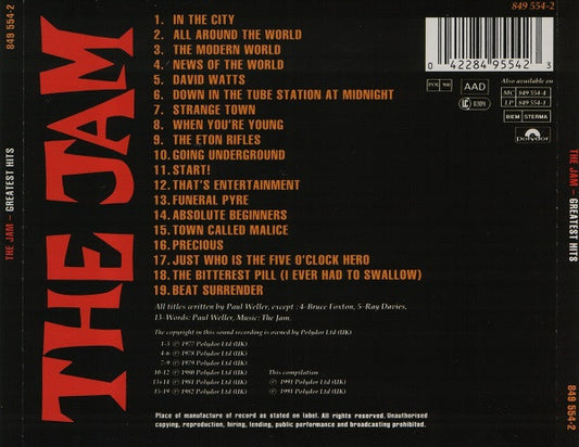 The Jam : Greatest Hits (CD, Comp, RE, RP)