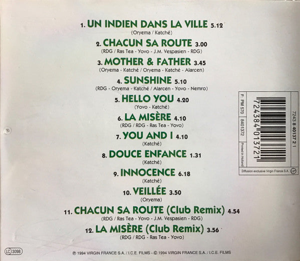 Manu Katché - Geoffrey Oryema - Tonton David : Un Indien Dans La Ville (CD)