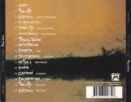 Yothu Yindi : Tribal Voice (CD, Album, RE)