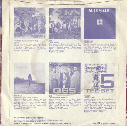BZN : I Can't See (7", Single)