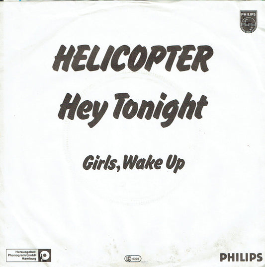 The Helicopter : Hey Tonight (7", Single)