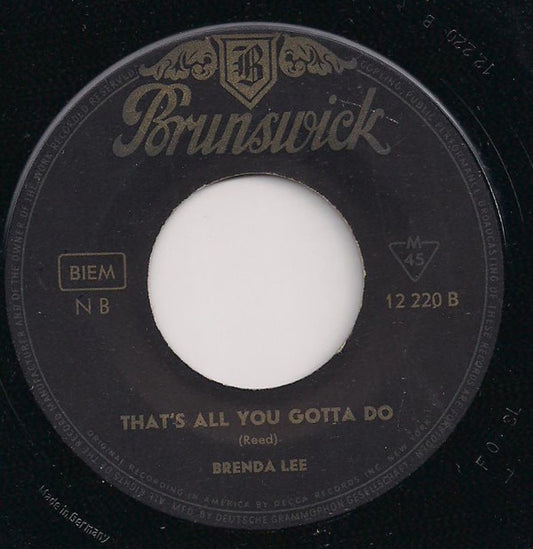 Brenda Lee : I'm Sorry (7", Single)