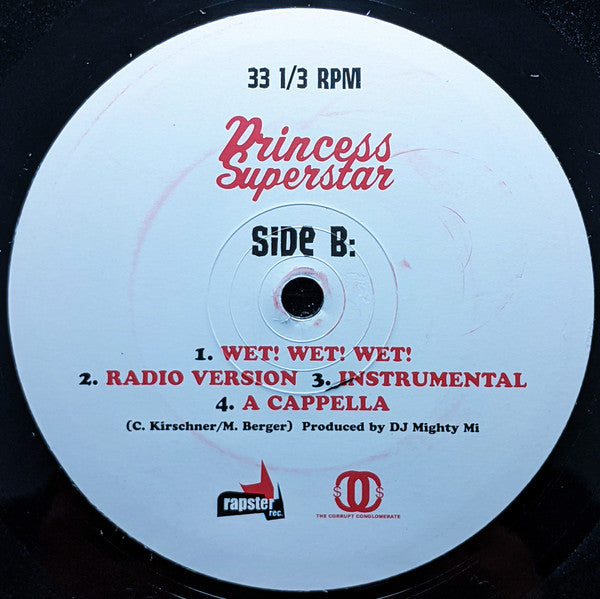 Princess Superstar : Keith 'N Me / Wet! Wet! Wet! (12")