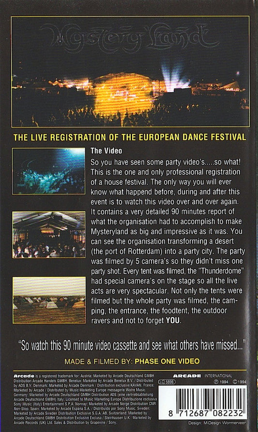 Various : Mystery Land - The Video (VHS, PAL)