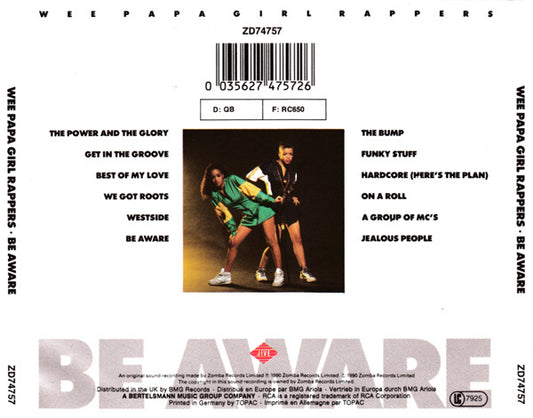Wee Papa Girl Rappers : Be Aware (CD, Album)