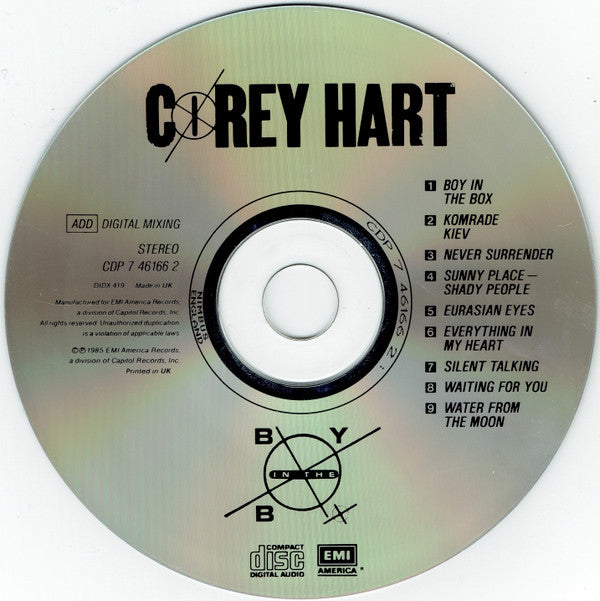 Corey Hart : Boy In The Box (CD, Album)