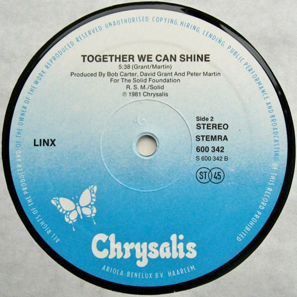 Linx : Intuition (12", Single)