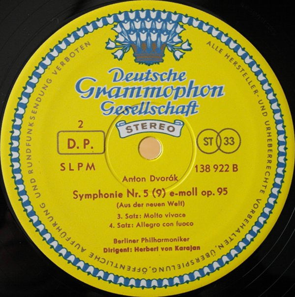 Antonín Dvořák, Berliner Philharmoniker ‧ Herbert von Karajan : Symphonie »Aus Der Neuen Welt« (LP, RP)