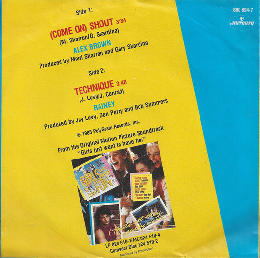 Alex Brown / Rainey : (Come On) Shout / Technique (7")