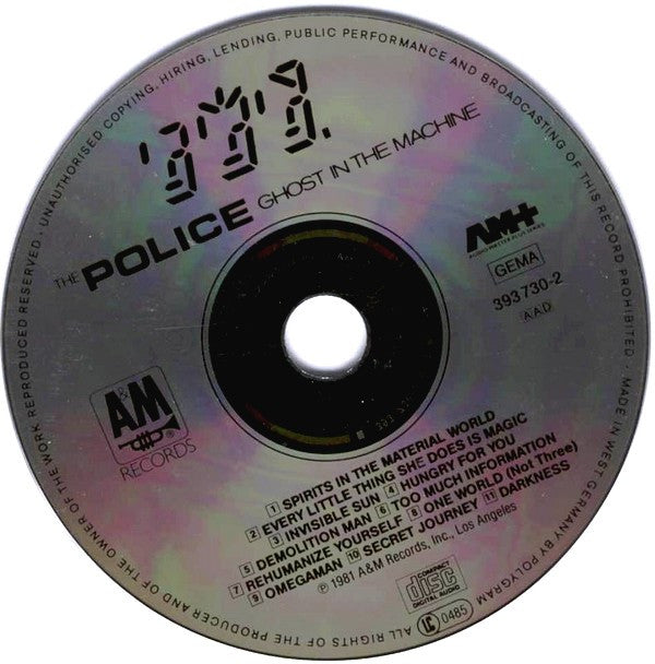 The Police : Ghost In The Machine (CD, Album, RE)