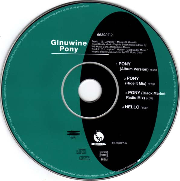 Ginuwine : Pony (CD, Maxi)