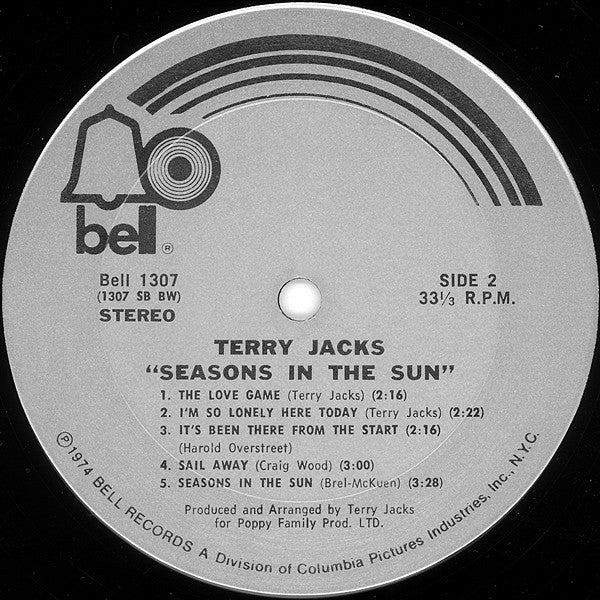 Terry Jacks : Seasons In The Sun (LP, Album)