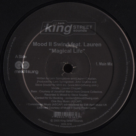 Mood II Swing Feat. Lauren Chaplain : Magical Life (12")