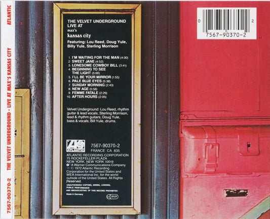 The Velvet Underground : Live At Max's Kansas City (CD, Album, RE, RP)