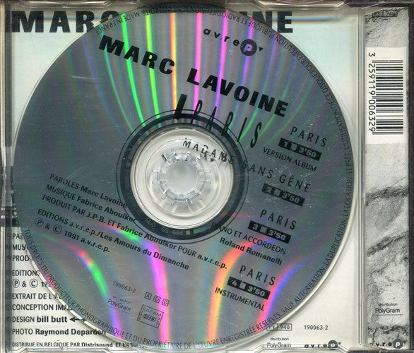 Marc Lavoine : Paris (CD, Maxi)