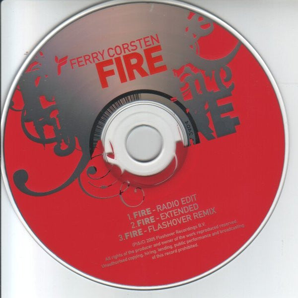 Ferry Corsten : Fire (CD, Single)