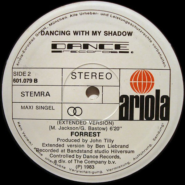 Forrest : Dancing With My Shadow (12", Maxi)