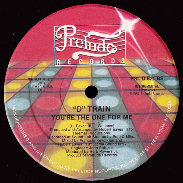 D-Train : You're The One For Me (12")