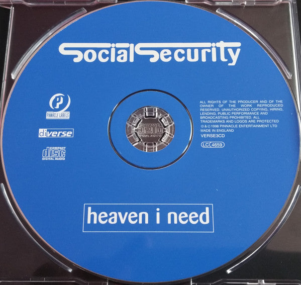 Social Security (4) : Heaven I Need (CD, Single)