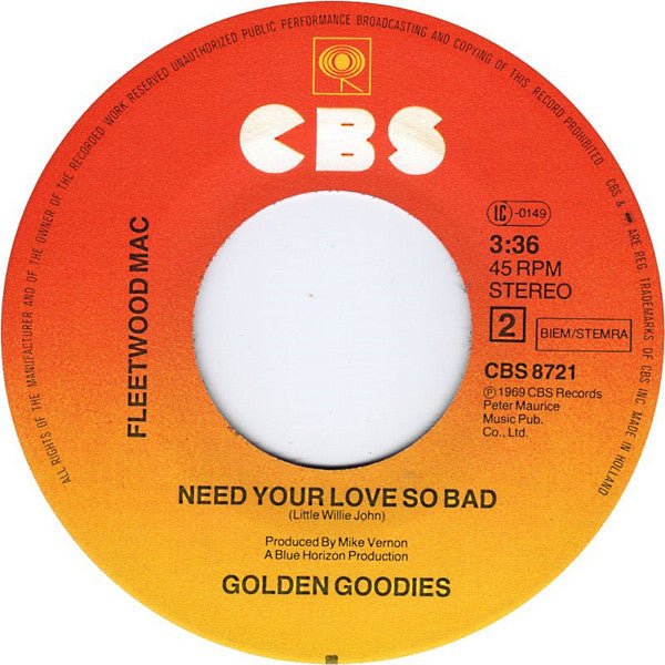 Fleetwood Mac : Albatross / Need Your Love So Bad (7", Single, RE)