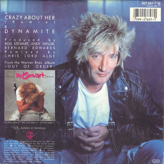Rod Stewart : Crazy About Her (7", Single, Sma)