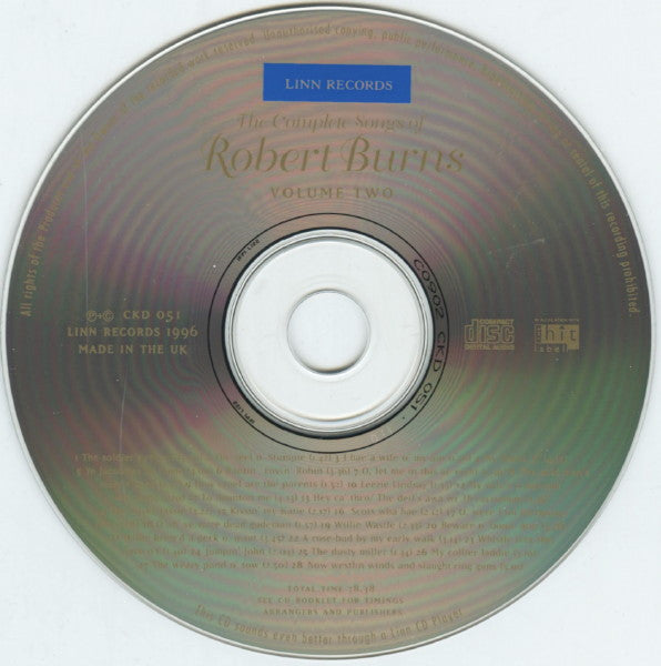 Various : The Complete Songs Of Robert Burns, Volume 2 (CD, Album)