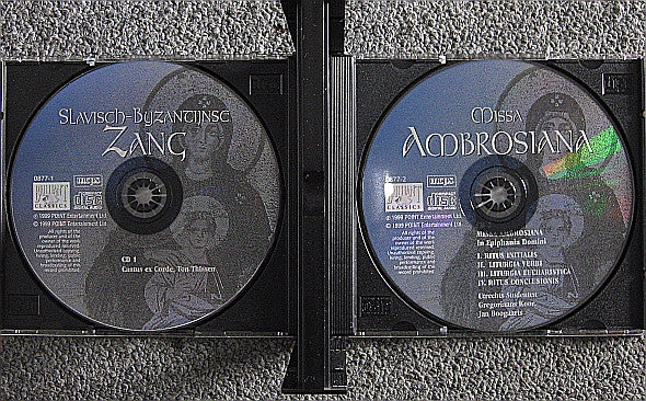 Utrechts Studenten Gregoriaans Koor, Jan Boogaarts, Ton Thissen : Slavisch-Byzantijnse Zang - Missa Ambrosiana (2xCD + Box)