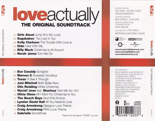 Various : Love Actually - The Original Soundtrack (CD, Comp)