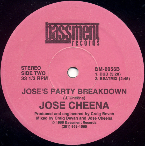 Jose Cheena : Jose's Party Breakdown (12")