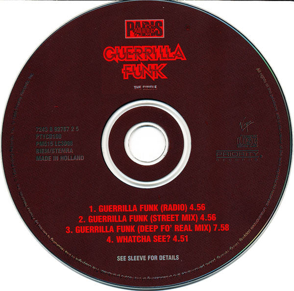 Paris (2) : Guerrilla Funk (CD, Single)
