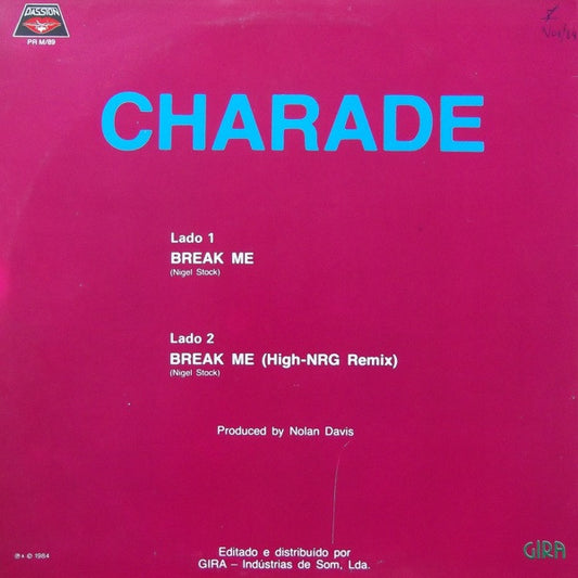 Charade (2) : Break Me (12")