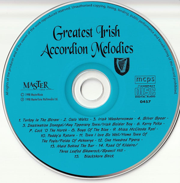 Unknown Artist : Greatest Irish Accordion Melodies (CD, Album)