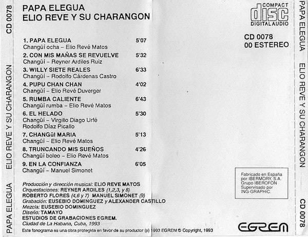 Elio Revé Y Su Charangon : Papá Eleguá (CD, Album, RE)
