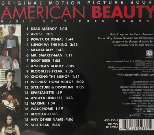 Thomas Newman : American Beauty (Original Motion Picture Score) (CD, Album)
