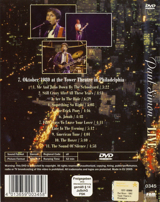 Paul Simon : Live (DVD-V, NTSC)
