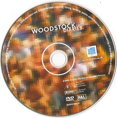 Various : Woodstock Diaries (DVD, RM, PAL, Zon)