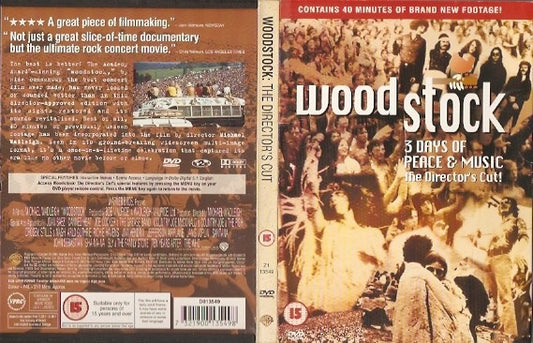 Various : Woodstock: The Director's Cut (DVD-V, PAL, Dua)