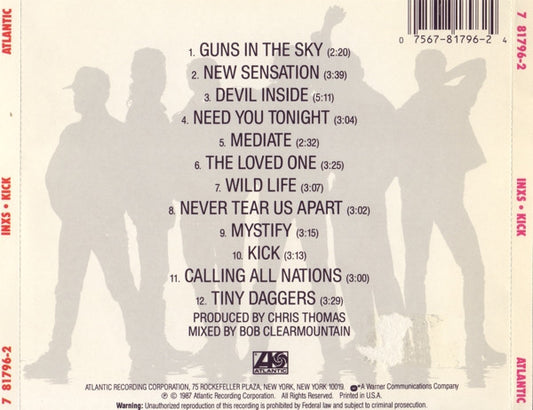 INXS : Kick (CD, Album, RP)