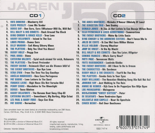 Various : Het Beste Van De Jaren '50 (2xCD, Comp, RE)