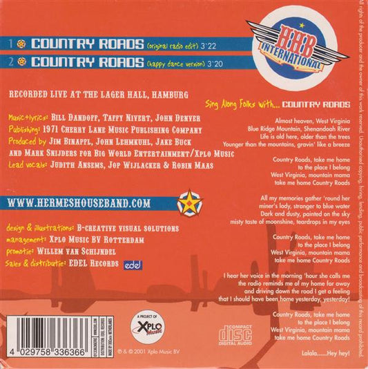 HHB International : Country Roads (CD, Single, Car)