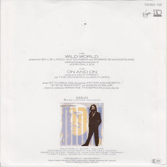 Maxi Priest : Wild World (7", Single)