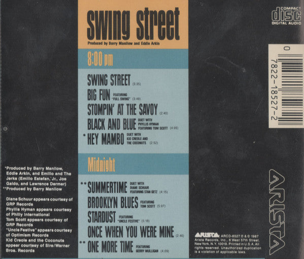 Barry Manilow : Swing Street (CD, Album)