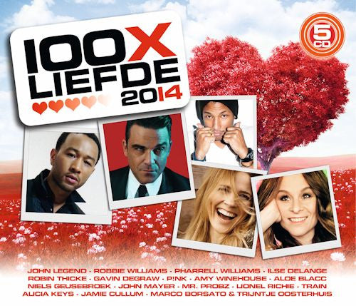 Various : 100x Liefde 2014 (5xCD, Comp)