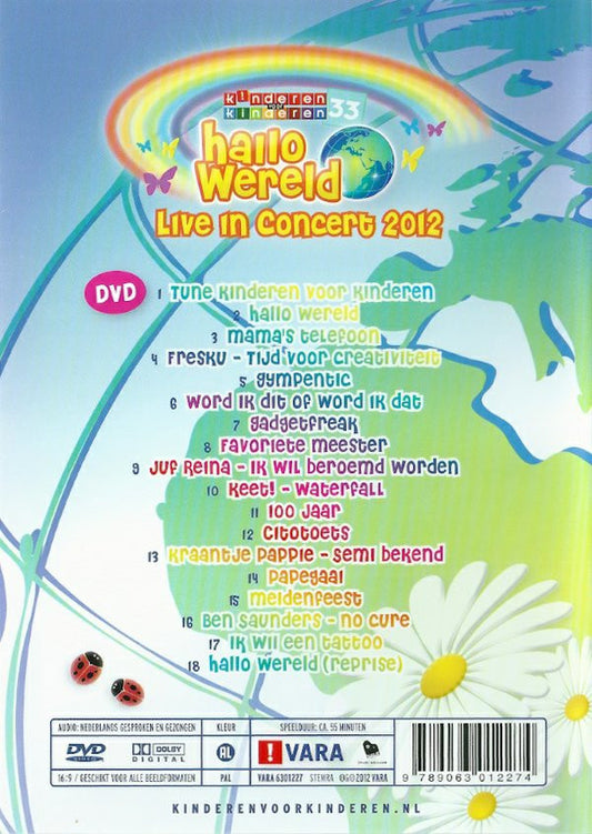Kinderen Voor Kinderen : 33 - Hallo Wereld - Live In Concert 2012 (DVD, PAL)