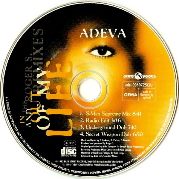 Adeva : In And Out Of My Life (The Roger S. Remixes) (CD, Single)