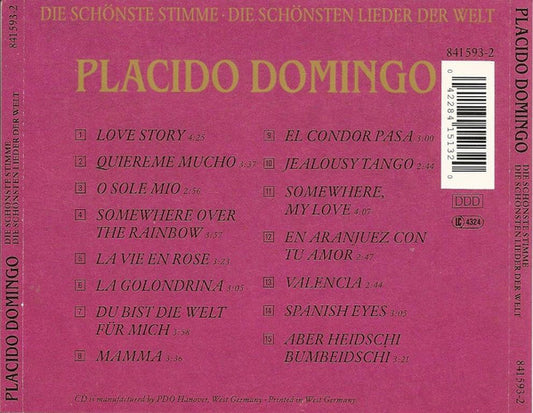 Placido Domingo : Die Schönste Stimme - Die Schönsten Lieder Der Welt (CD, Album)