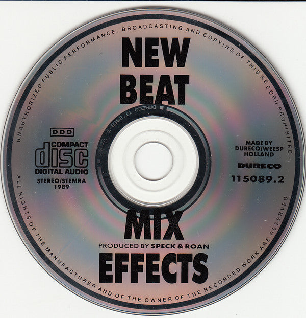 Speck & Roan : New Beat Mix Effects (CD)