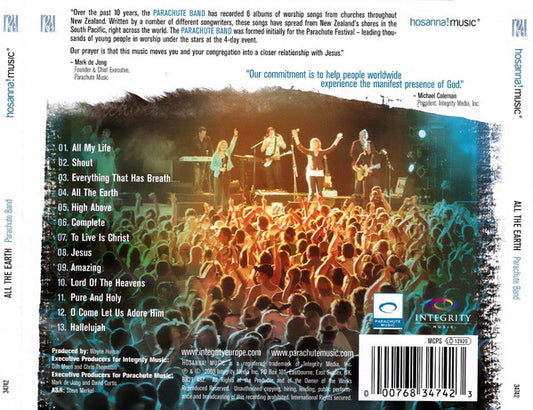 The Parachute Band : All The Earth (Live From New Zealand) (CD, Album)