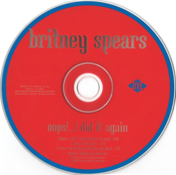 Britney Spears : Oops!...I Did It Again (CD, Single)