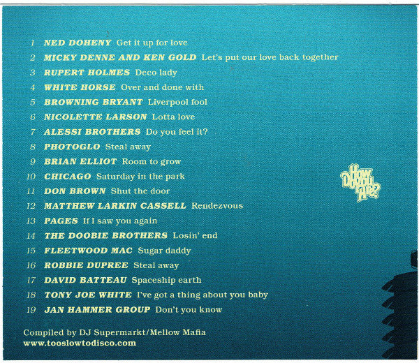 Various : Too Slow To Disco (CD, Comp)